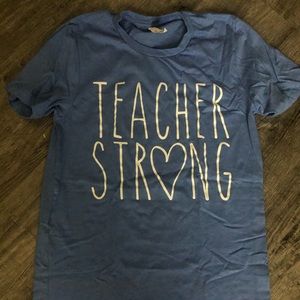 Purple Teacher Strong T-shirt